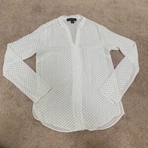 New Primark Black Dot Blouse Size 2